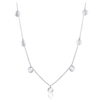 JVD Stylový stříbrný náhrdelník s přívěsky SVLN0336XH20000