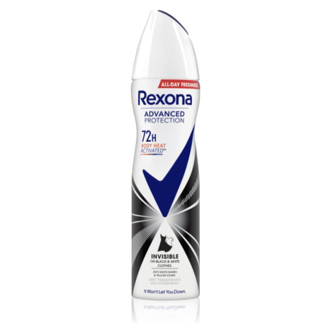 Rexona Advanced Protection Invisible antiperspirant ve spreji 72h 150 ml