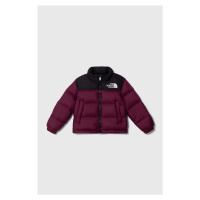 Dětská péřová bunda The North Face 1996 RETRO NUPTSE JACKET fialová barva