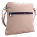 Sportovní crossbody dámská textilní kabelka 5329-BB růžová