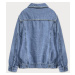 Světle modrá dámská džínová denim bunda se zirkony model 16149265 - BELCCI
