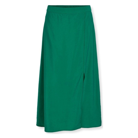 Vila Milla Midi Skirt - Ultramarine Green Zelená