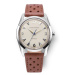 Nivada Grenchen Antarctic 35 mm Eggshell Beige - Brown Leather White Stitching