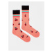 Růžové vzorované ponožky Fusakle Třešeň