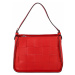 Stylová kožená kabelka Dorota, červená