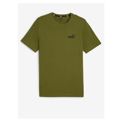 Khaki pánské tričko Puma ESS Small Logo Tee