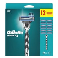 Gillette Holicí strojek Mach3 Reg + 12 hlavic