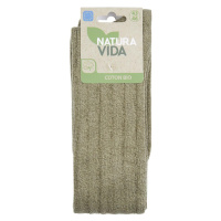 NATURA VIDA PONOŽKY ORGANIC COTTON REGULAR KAKI 43-46 1 ks