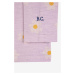Kojenecké tričko s dlouhým rukávem Bobo Choses fialová barva, s límečkem