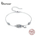 Stříbrný náramek Hamsa SCB079 LOAMOER