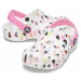 Dětské boty Crocs CLASSIC HEART bílá/růžová