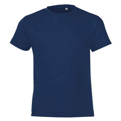 SOĽS Regent Fit Kids Dětské triko SL01183 Námořní modrá SOL'S