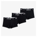 Boxerky Jordan Mens Flight Cotton 3-Pack Trunk Black