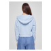 Dámská mikina pás // Urban Classics / Ladies Short Flower Embroidery Terry Hoody