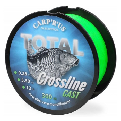 Carp´r´us vlasec total crossline cast green 1200 m - průměr 0,28 mm / nosnost 5,5 kg Carp ´R´ Us
