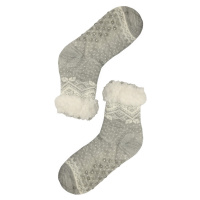 Lamb Grey hřejivé ponožky s beránkem 2138 světle šedá