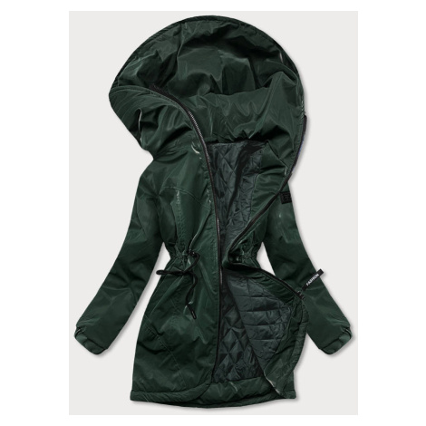 Zelená dámská bunda s kapucí (B8105-10) S'WEST