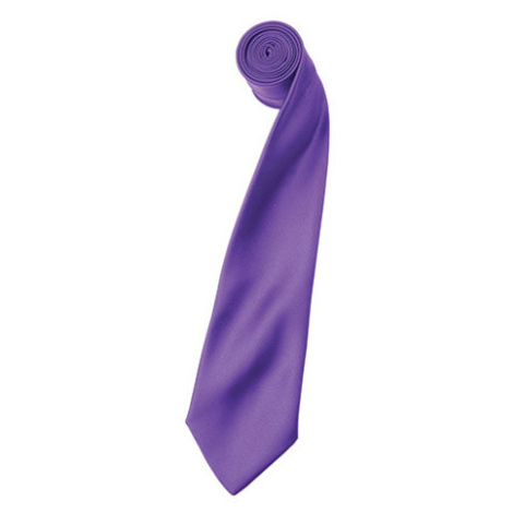 Premier Workwear Pánská saténová kravata PR750 Rich Violet -ca. Pantone 2587