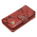 Gregorio Kožená červená dámská peněženka v krabičce Červená