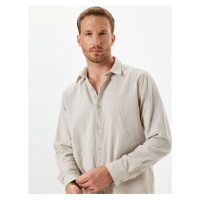 Koton Long Sleeve Shirt Textured Cotton