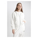 DEFACTO Cool Regular Fit Hooded Cardigan