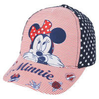 Minnie Mouse modrá dívčí kšiltovka s puntíky Barevná