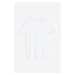 H & M - Bavlněné tričko Slim Fit - bílá