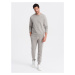 Men's sweatshirt set + jogger pants - gray V8 Z79