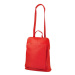 Dámský kožený batoh Patrizia 518-001 červený