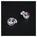 GRACE Silver Jewellery Stříbrné náušnice luminiscenční Strašidlo, stříbro 925/1000 Halloween E-S