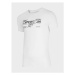 4F TSM025 Pánské bavlněné triko WHITE