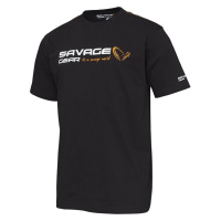 Savage gear triko signature logo t shirt black ink