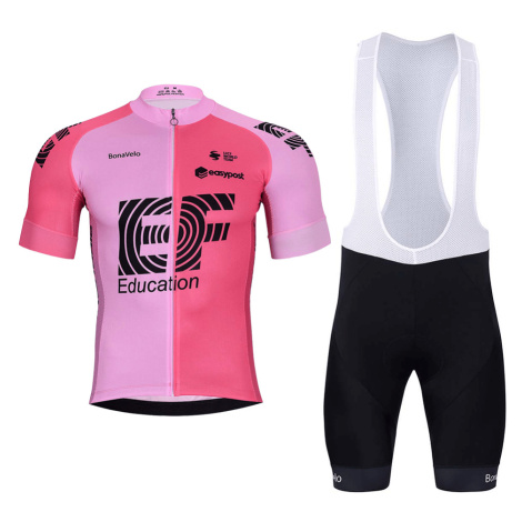 BONAVELO Cyklistický krátký dres a krátké kalhoty - EDUCATION-EASYPOST24 - černá/růžová