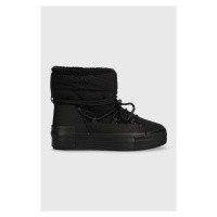 Sněhule Calvin Klein Jeans BOLD VULC FLATF SNOW BOOT WN černá barva, YW0YW01181