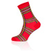 Dlouhé ponožky SANTA - červené/barevné