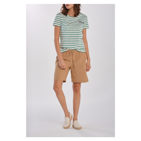 ŠORTKY GANT D2. SUMMER LINEN SHORT hnědá