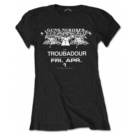 Guns N Roses tričko, Troubadour Flyer Girly, dámské RockOff