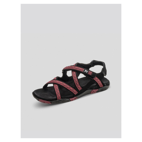 Černo-růžové dámské sandály Hannah