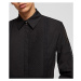 Košile karl lagerfeld shirt w/ embroidered logo tape černá