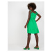Zelené mini šaty se zavazovacími ramínky --green Zelená