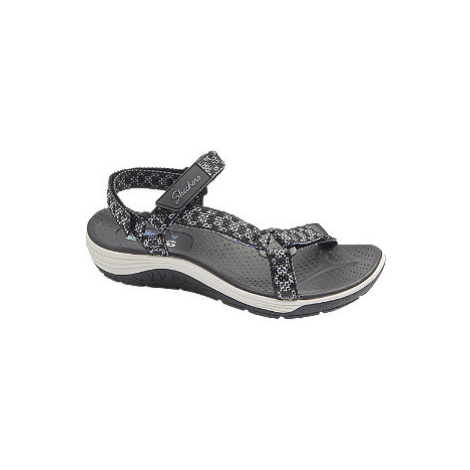 Černé sandály Skechers