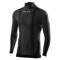 SIX2 Cyklistické triko s dlouhým rukávem - KIDS TS3 - černá