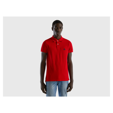 Benetton, Red Slim Fit Polo United Colors of Benetton