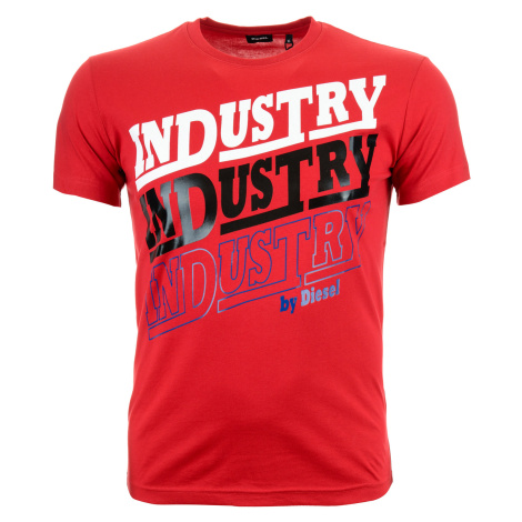 Pánské červené tričko Diesel Industry