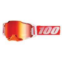 100% Brýle 100% ARMEGA Goggle Regal - Mirror Red Lens