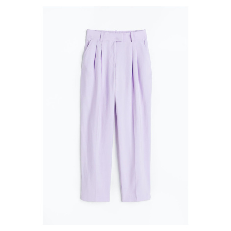 H & M - Kalhoty ke kotníkům - fialová H&M