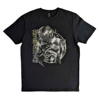 Iron Maiden Tričko The Future Past Tour '23 Greyscale Unisex Black