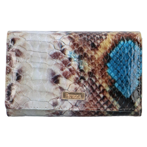 Luxusní dámská kožená peněženka Fahima, hadí vzor PATRIZIA