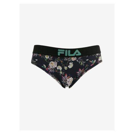 Černé dámské květované kalhotky FILA