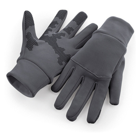 Beechfield Sportovní softshellové rukavice B310 Graphite Grey